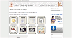 Desktop Screenshot of canigivemybaby.com